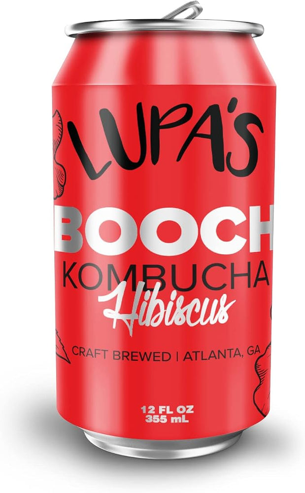 Lupas Hibiscus Kombucha 12oz Single Can