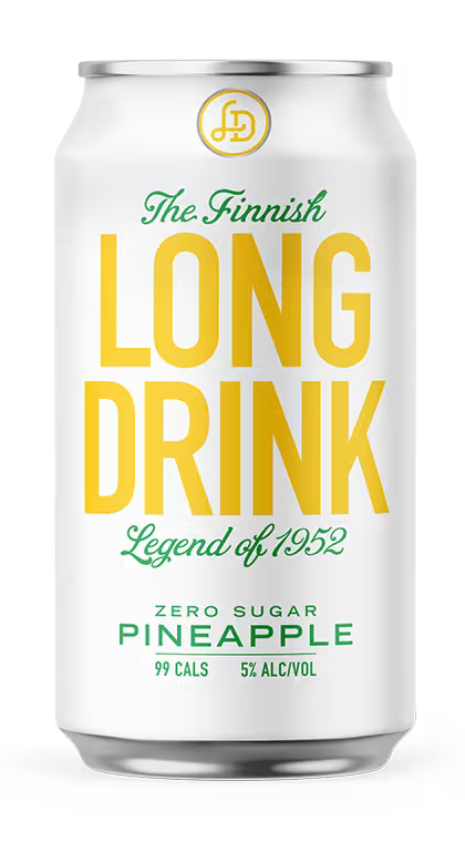 Long drink Pineapple 6pk zero suagr