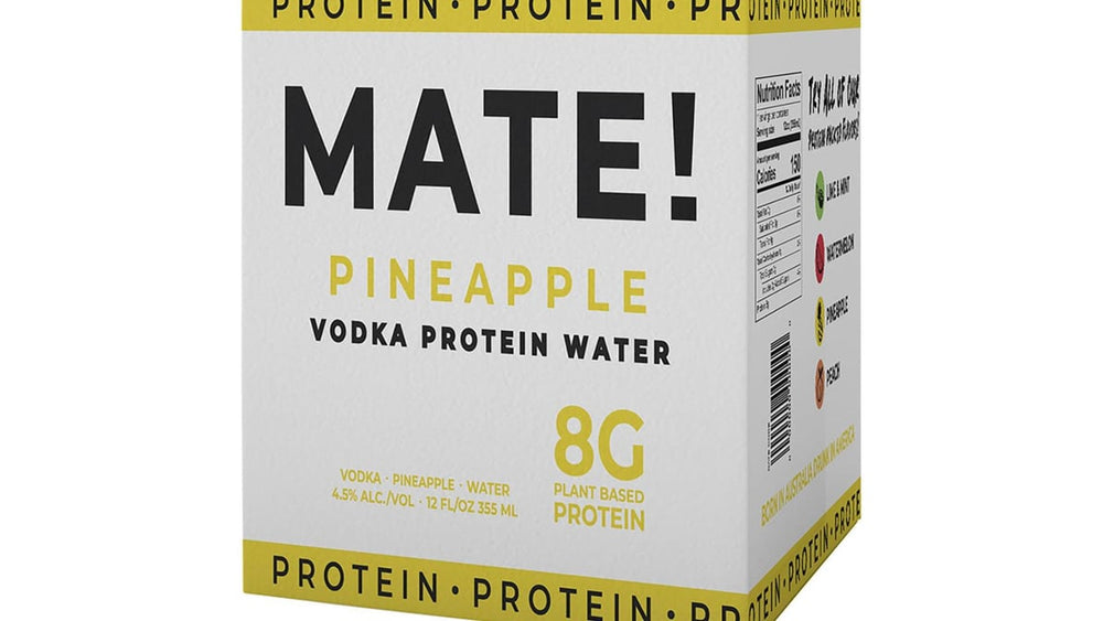 Mate! Pineapple 4pk Vodka Protein Water