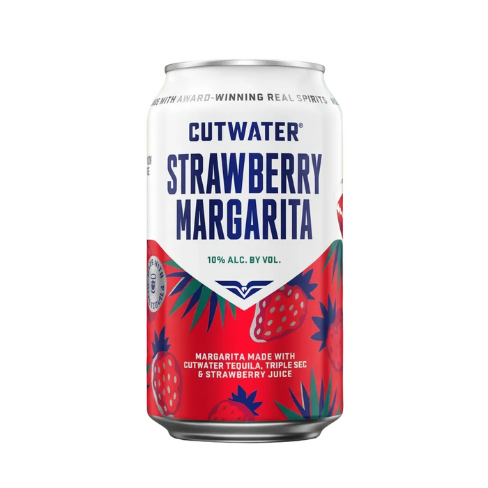 Cutwater Strawberry Marg 4pk 4pk Strawberry Margarita