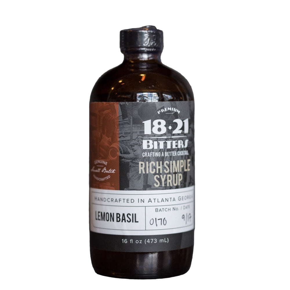 18.21 Bitters Lemon Basil 473m Rich symple syrup
