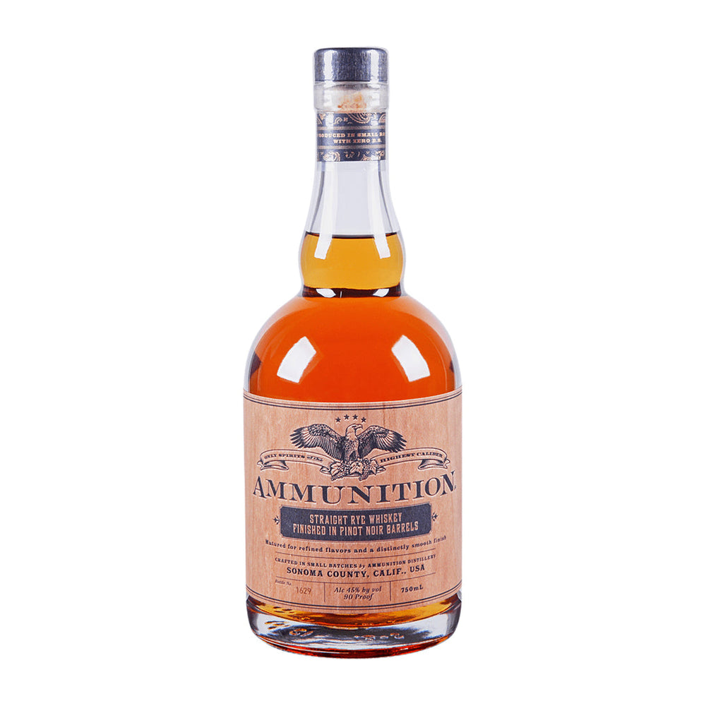 Ammunition Straight Rye Whisky Finished in Pinot Noir Barrels
