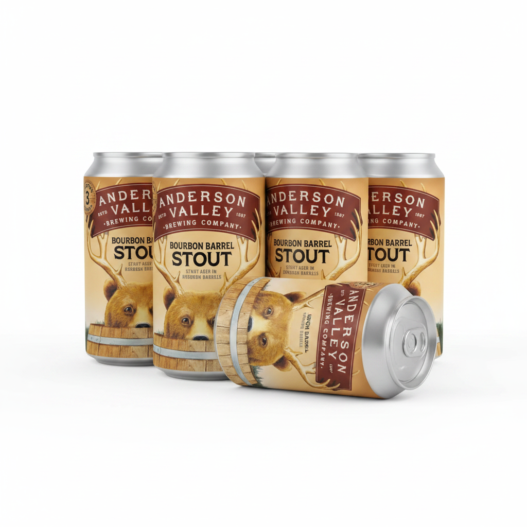 AVBC BBA Stout Anderson Valley Brewing Co 4pk 12oz Cans