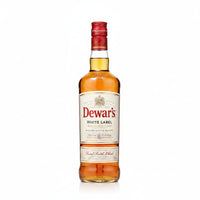 Dewars White Label Whiskey bottle