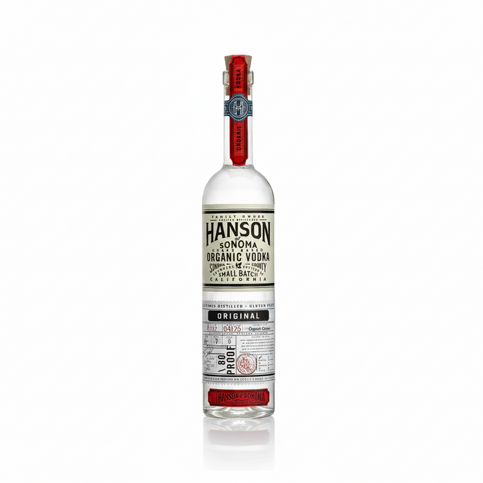Hanson Organic Vodka 750ml Grape Based Vodka from Sanoma CA
