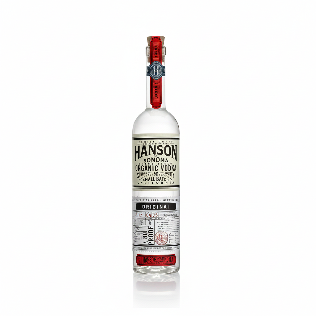 Hanson Organic Vodka 750ml Grape Based Vodka from Sanoma CA