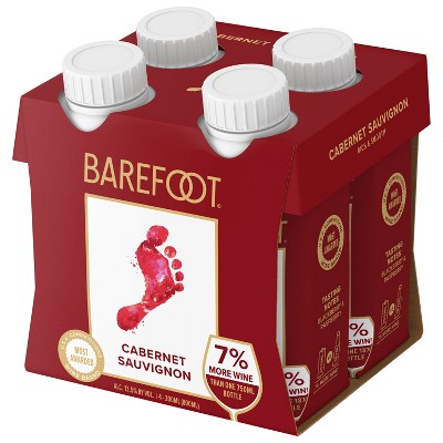 Barefoot Cabrenet Sauvignon 4pk 200ml