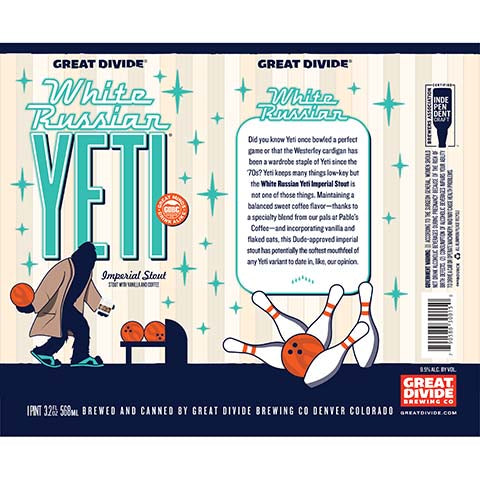 Great Divide White Russ Yeti White Russian Yeti Imperial Stout