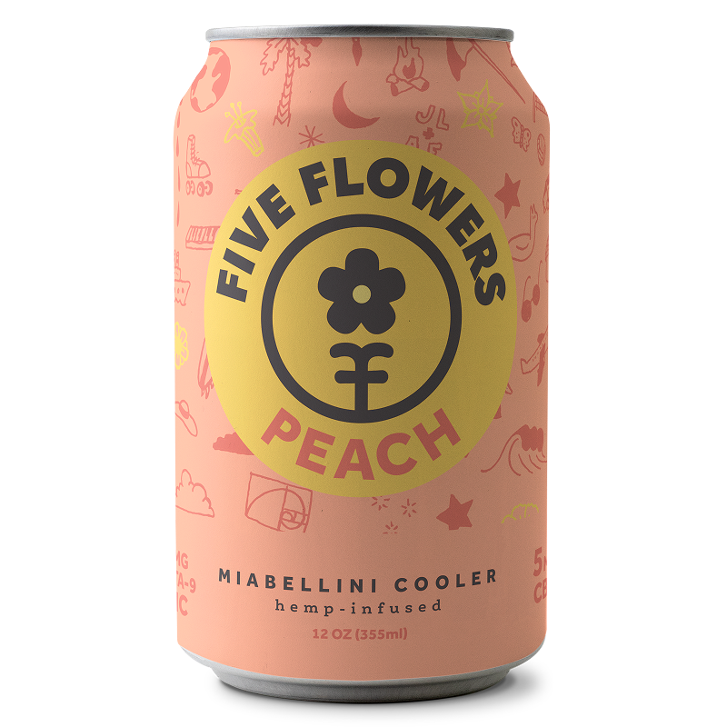 Five Flowers Peach 12oz 4pk