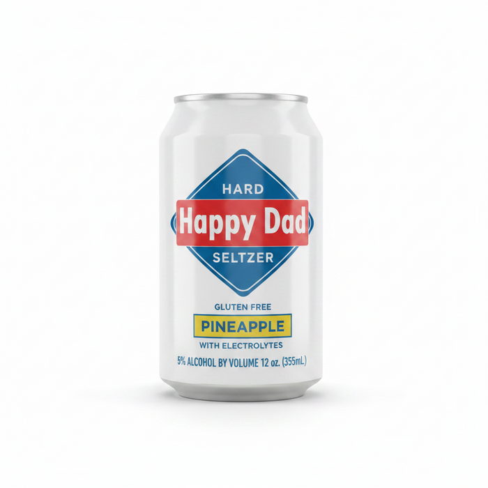 Happy Dad Pineapple 12pk 12pk 12oz Seltzer