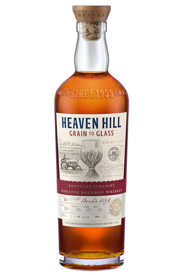 Heaven Hills Grain to 121proof Grain to Glass Straight bourbon whiskey