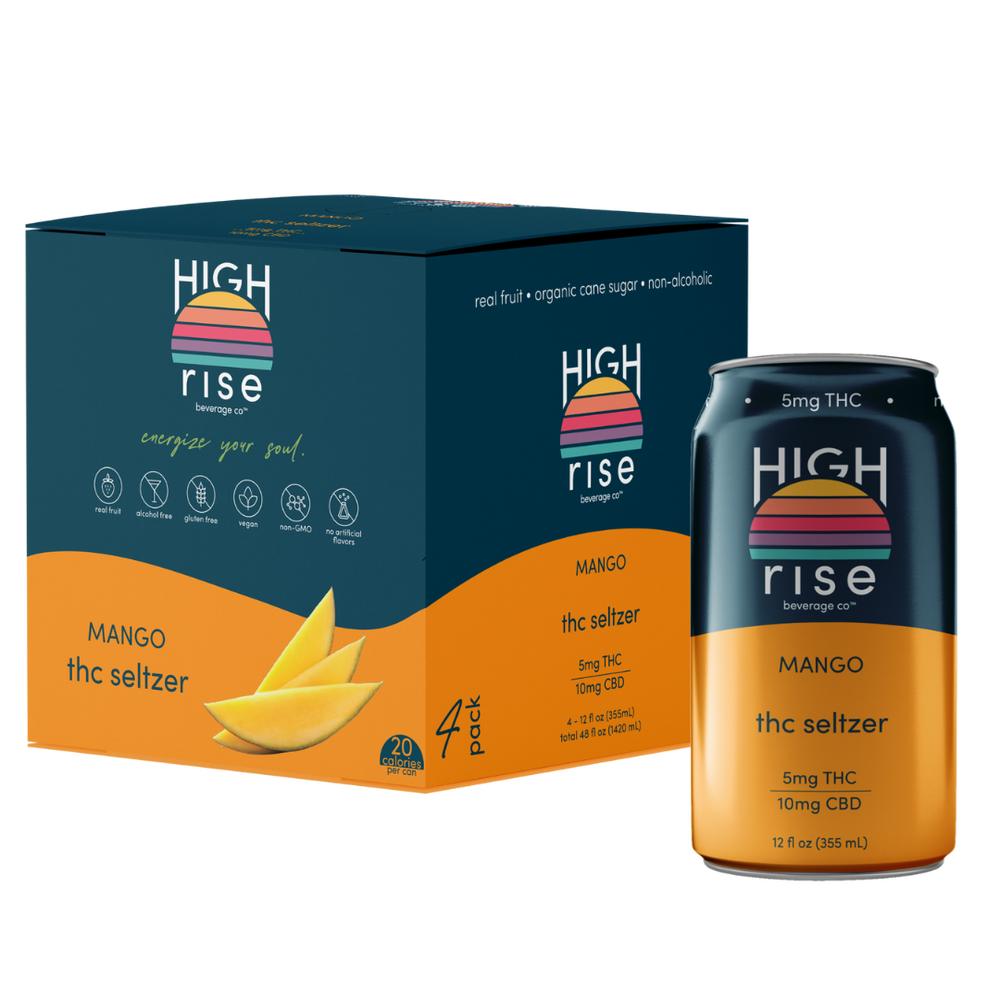 High Rise D9 Seltzer Mango Mango Single Cans