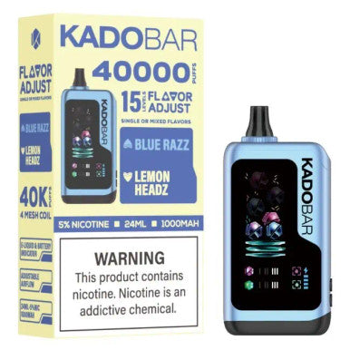 Kado Bar Adjust 40k blue razz lemon headz