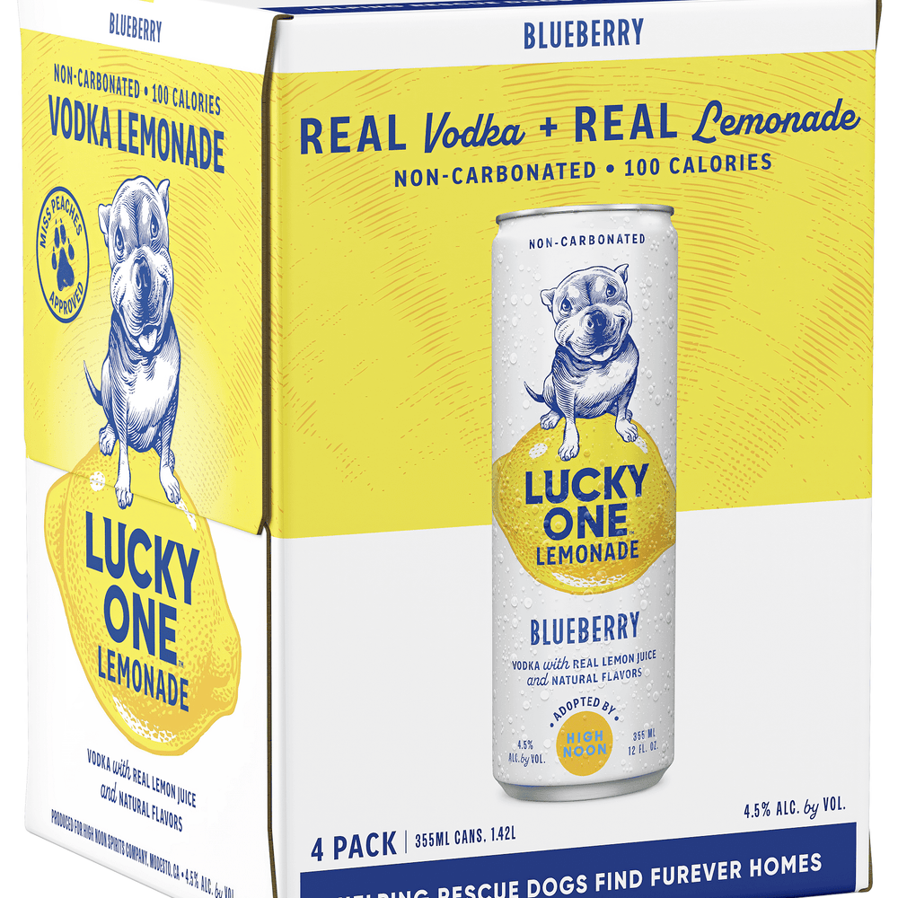 High Noon Lucky One Lmnd Blueb Lucky One Lemonade Blueberry 4pk