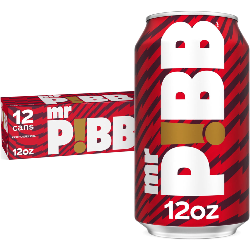 Mr Pibb Kickin Cherry Soda 12pk can