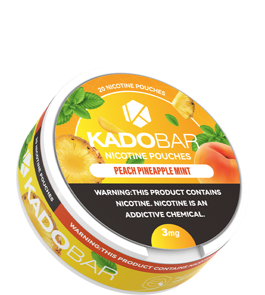 Kado Nic Pouch 3mg Pch Pnpl Peach Pineapple Mint