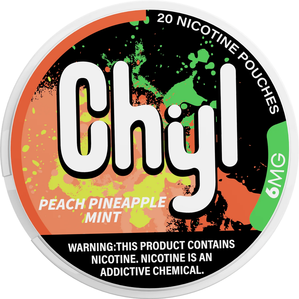 Chyl 6mg Nic Pouch Pch Pnpl Mt Peach Pineapple Mint