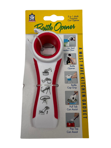 Bottle Opner 5 in 1 Asst Colors