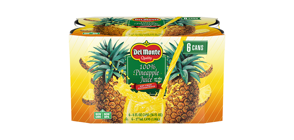Del Monte Pineapple Juice 6pk 6pk 6oz Cans