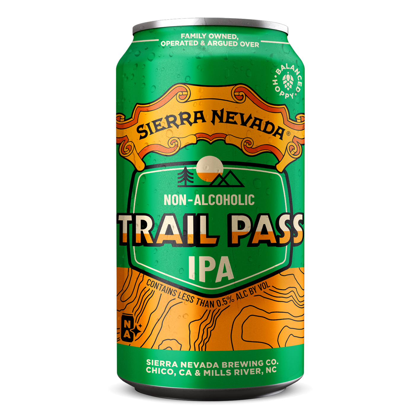 Sierra Nevada Trail Pass non-alcoholic IPA can