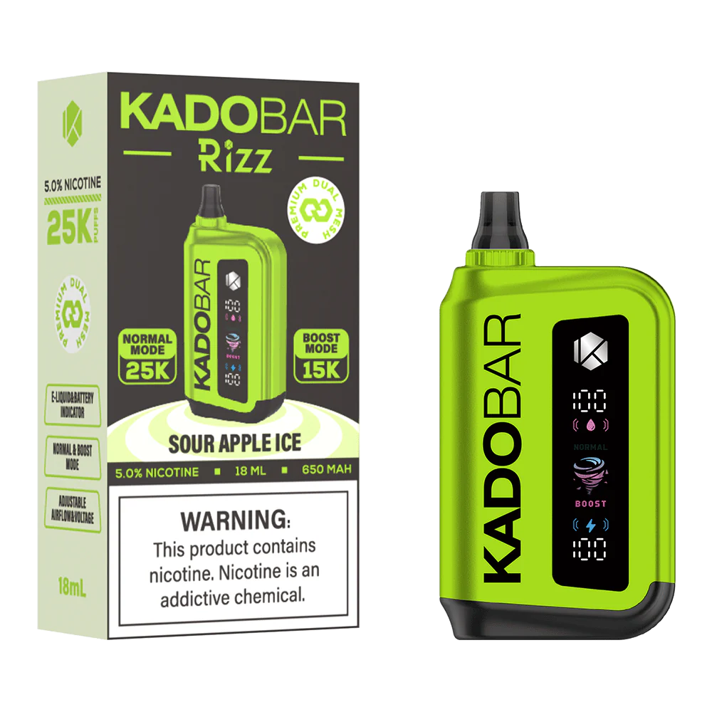KadoBar Rizz Sour Apple Ice 25 25K Disposable