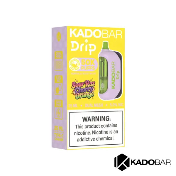 KadoBar Drip Cherry Orange 50K Sour Raz Cherry Orange 50K