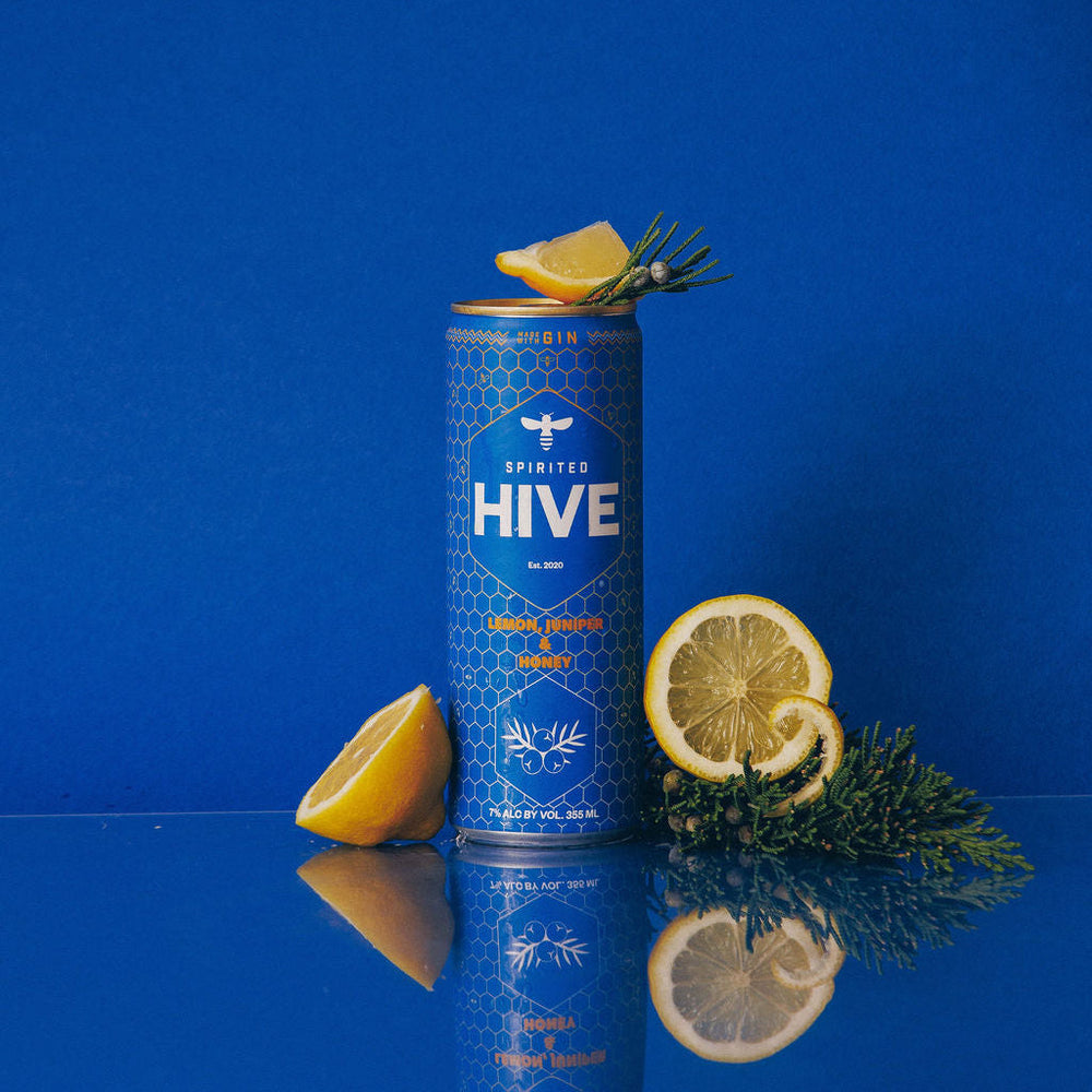 Spirited Hive Gin 4pk Gin infused w/lemon, juniper, honey
