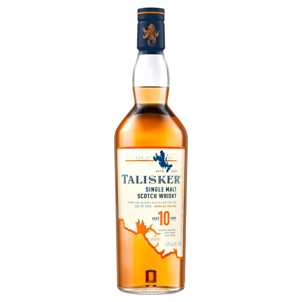 Talisker 10 Year Whiskey bottle