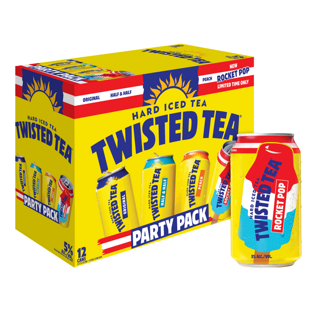 Twisted Tea Party Pack Rocket Pop 12 pack cans