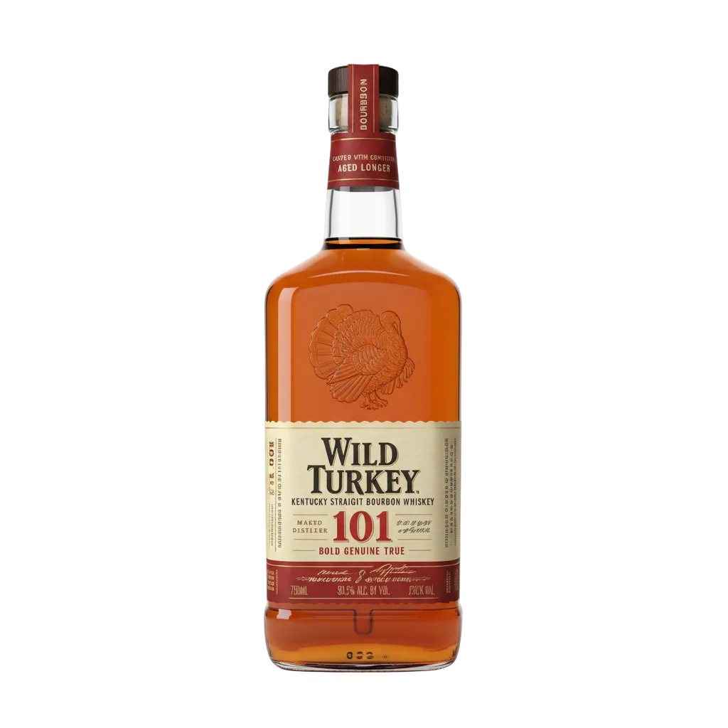 Wild Turkey 101 Bourbon Whiskey bottle