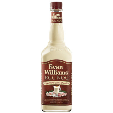 Evan Williams Pepp Egg Nog 750 White Chocolate Peppermint Egg Nog