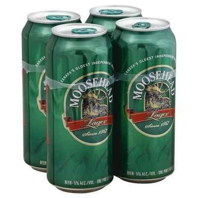 Mooseheade Lager 4PK 16oz cans Canadian Beer