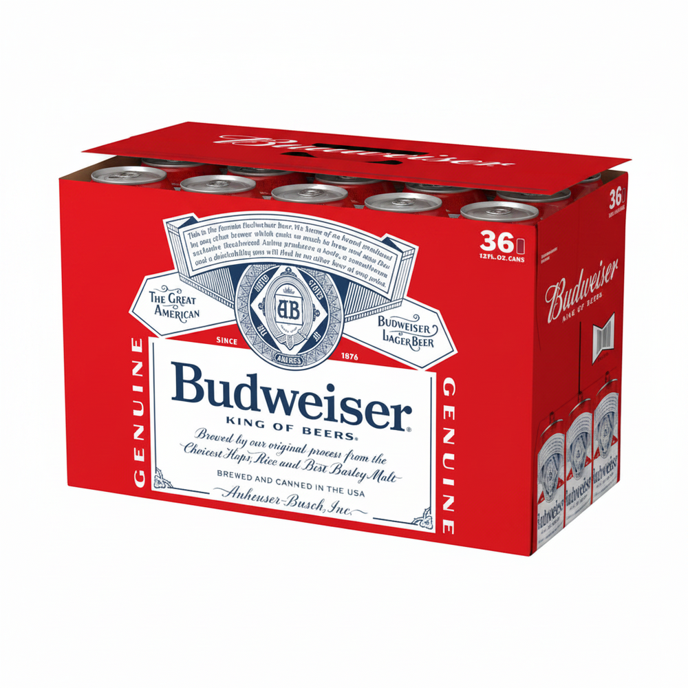 Budweiser 36pk 12oz cans Budweiser 36pk 12oz cans