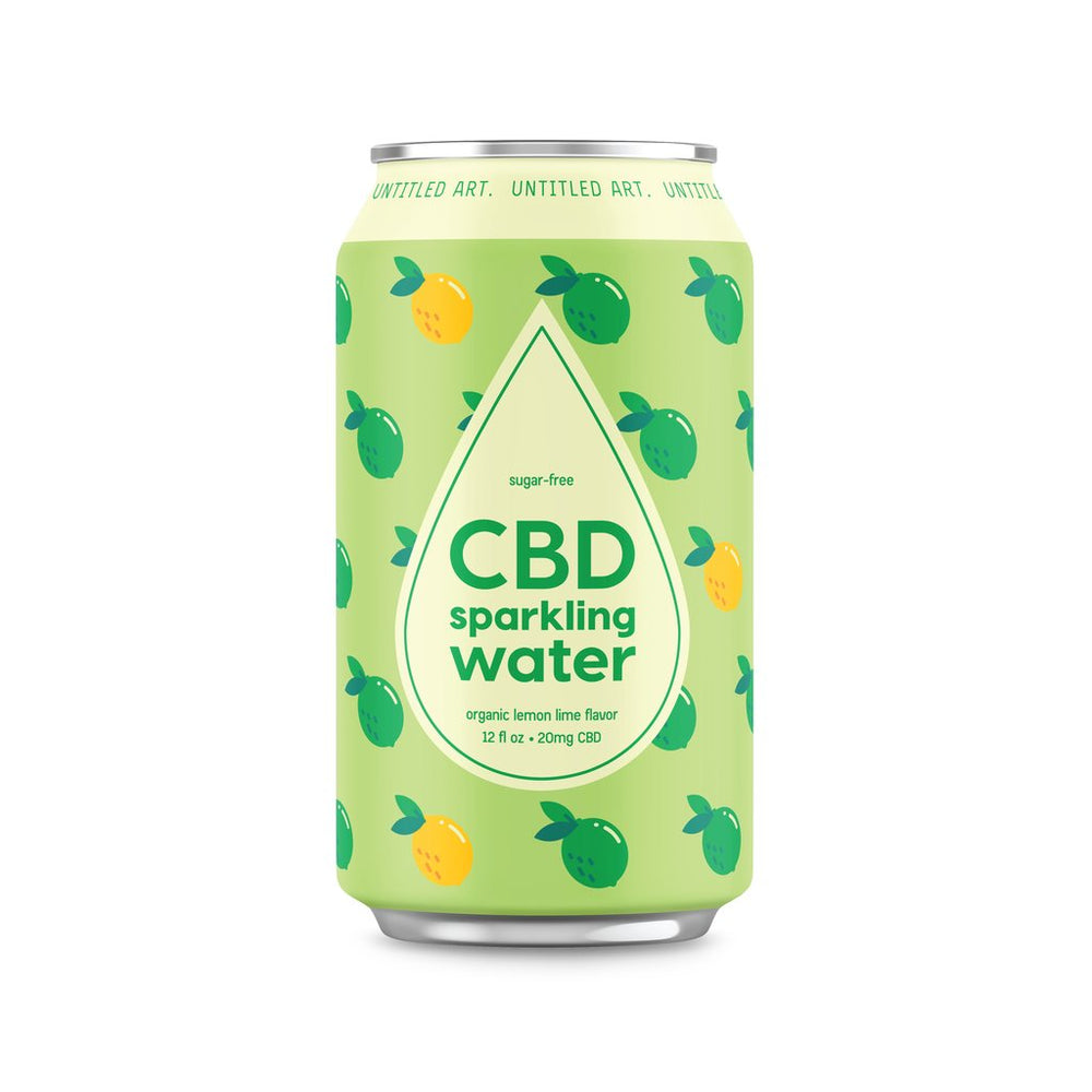 Untitled Art CBD Spark Water 12oz Single Cans Lemon Lime
