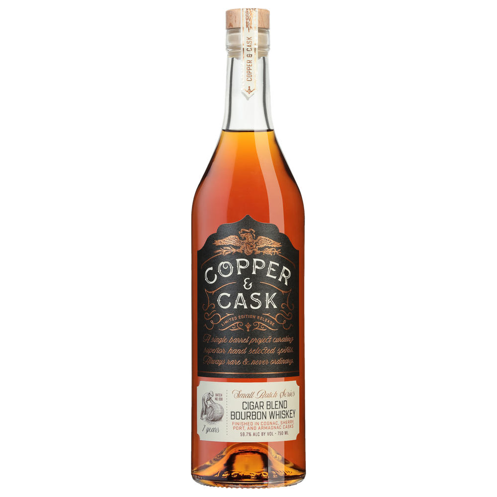 Copper & Cask Cigar blend cigar blend bourbon whiskey 7yr