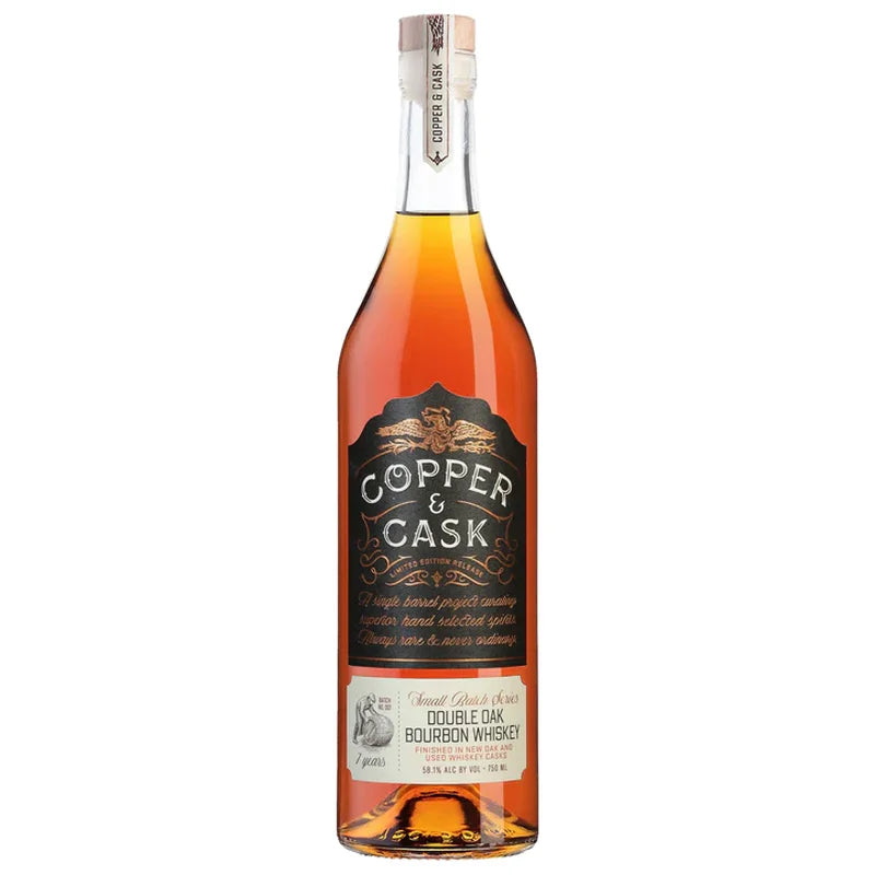 Copper & Cask Double Oak 7yr cigar blend bourbon whiskey 7yr
