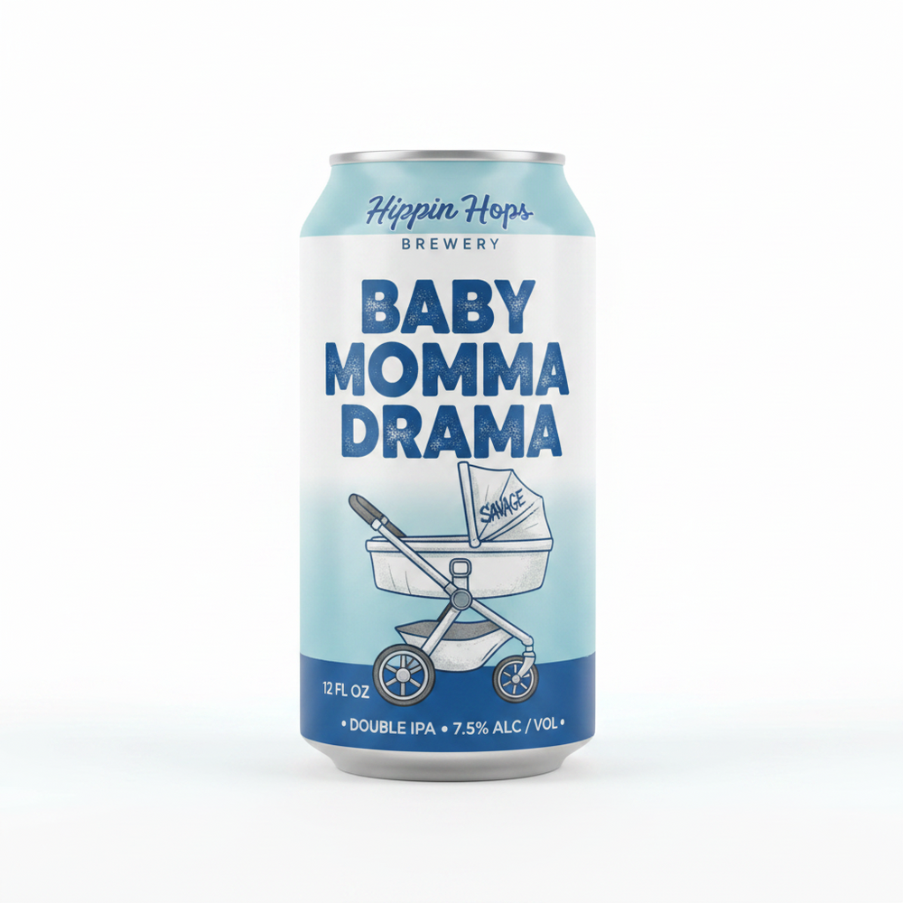 Hippin Hops Baby Mama Drama 4pk 12oz DIPA