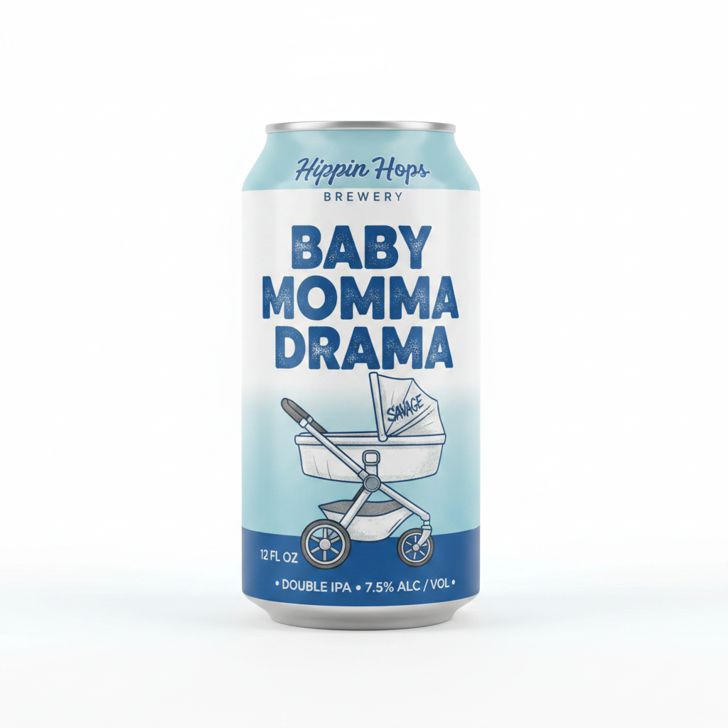 Hippin Hops Baby Mama Drama 4pk 12oz DIPA