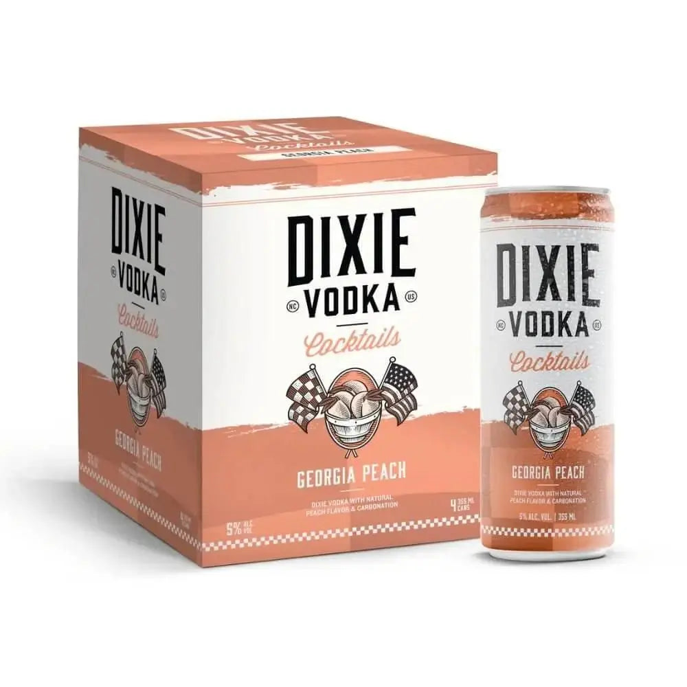 Dixie Vodka Georgia Peach 4pk