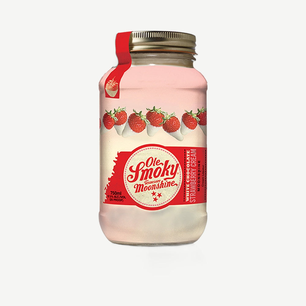 Ole Smoky Wht Choc Straw Cream Moonshine 750ml