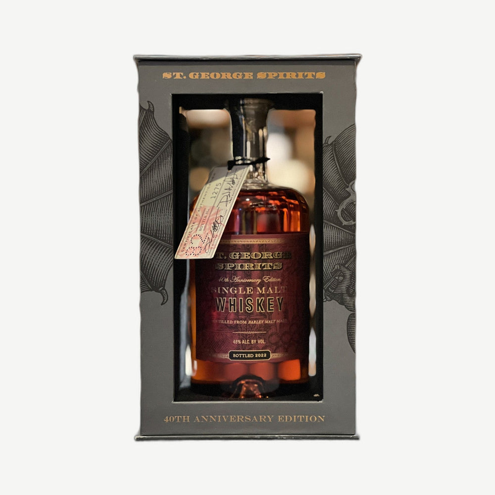 St George 40th Anniv 750ml Single Malt Whiskey 40th Anniversary