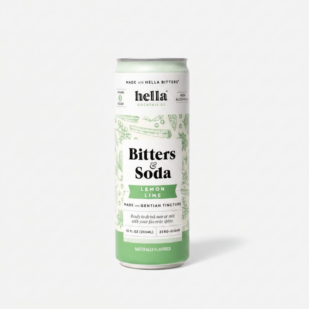 Hella Bitters & Soda Lmn Lime 4pk Cans Lemon Lime