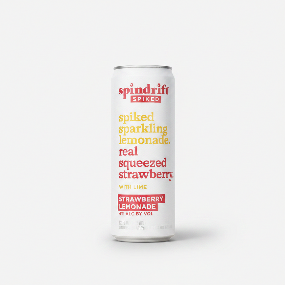 Spindrift Spiked Straw Lmnd 8pk Strawberry Lemonade