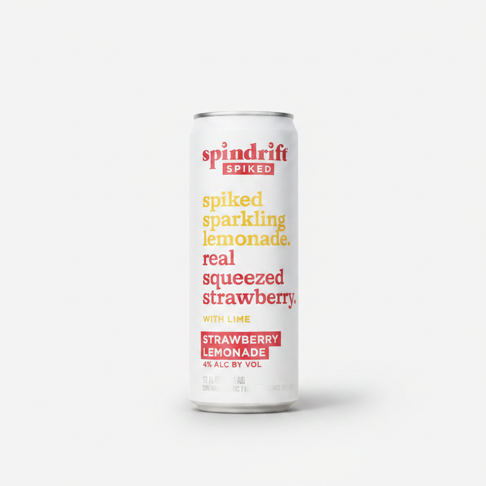Spindrift Spiked Straw Lmnd 8pk Strawberry Lemonade