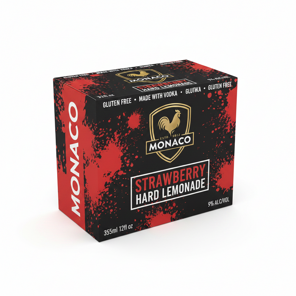 Monaco Strawberry Lmnd 355ml 355ml Can Strawberry Lemonade