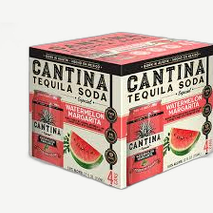 Canteen RTD Wtrmln Margarita 4pk Watermelon Margarita Tequila Soda