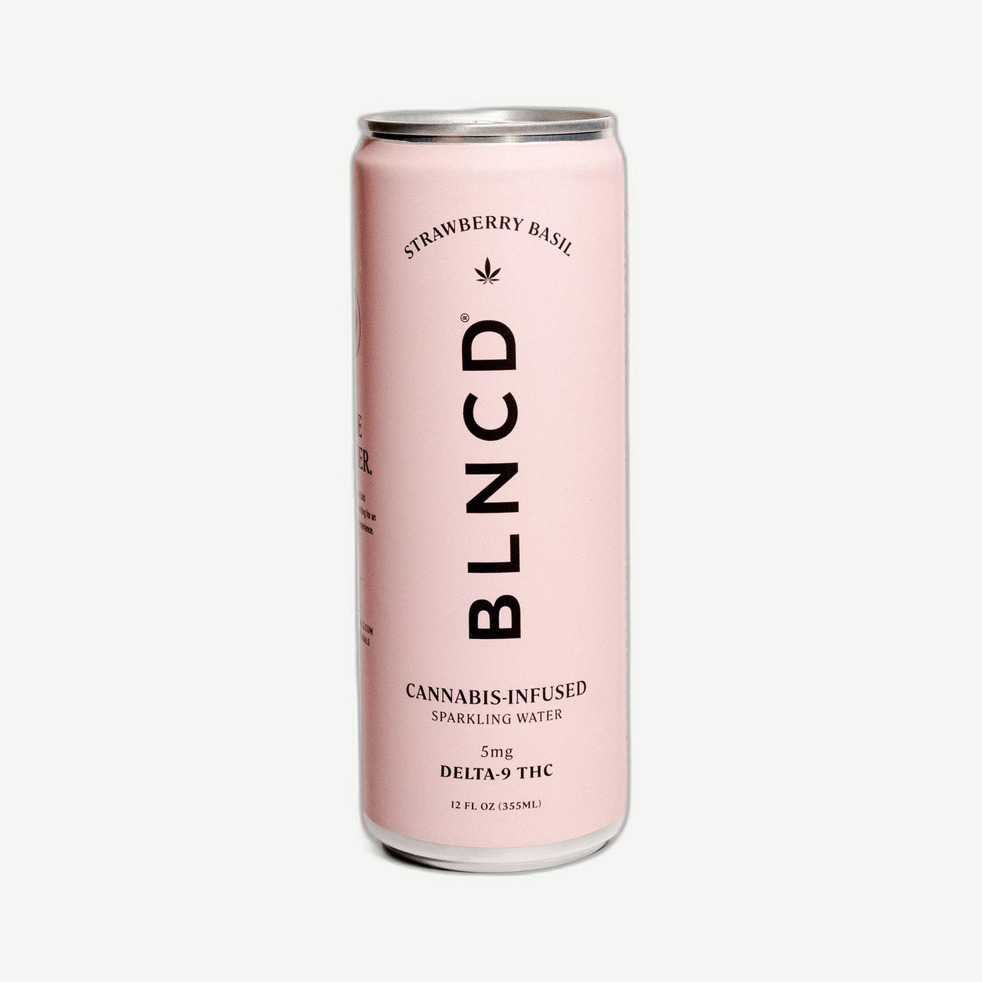 Blncd D9 5mg Strawberry Basil Cannabis Infused Sparkling Water