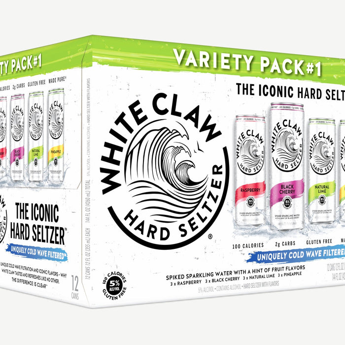 White Claw RTD Variety Pk 8pk 8pk Cans Vodka Soda Variety Pack