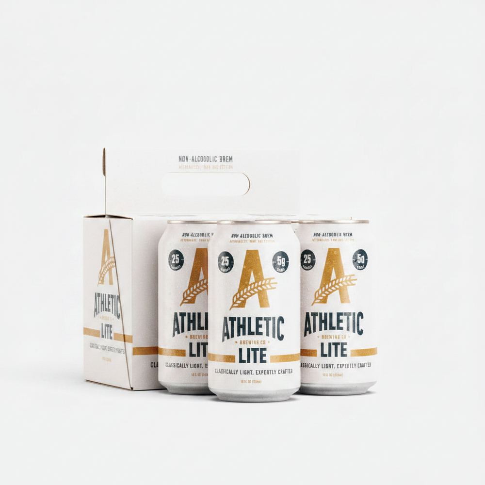 Athletic Athletic Lite NA Beer Athletic Brewing Co 6pk Cans