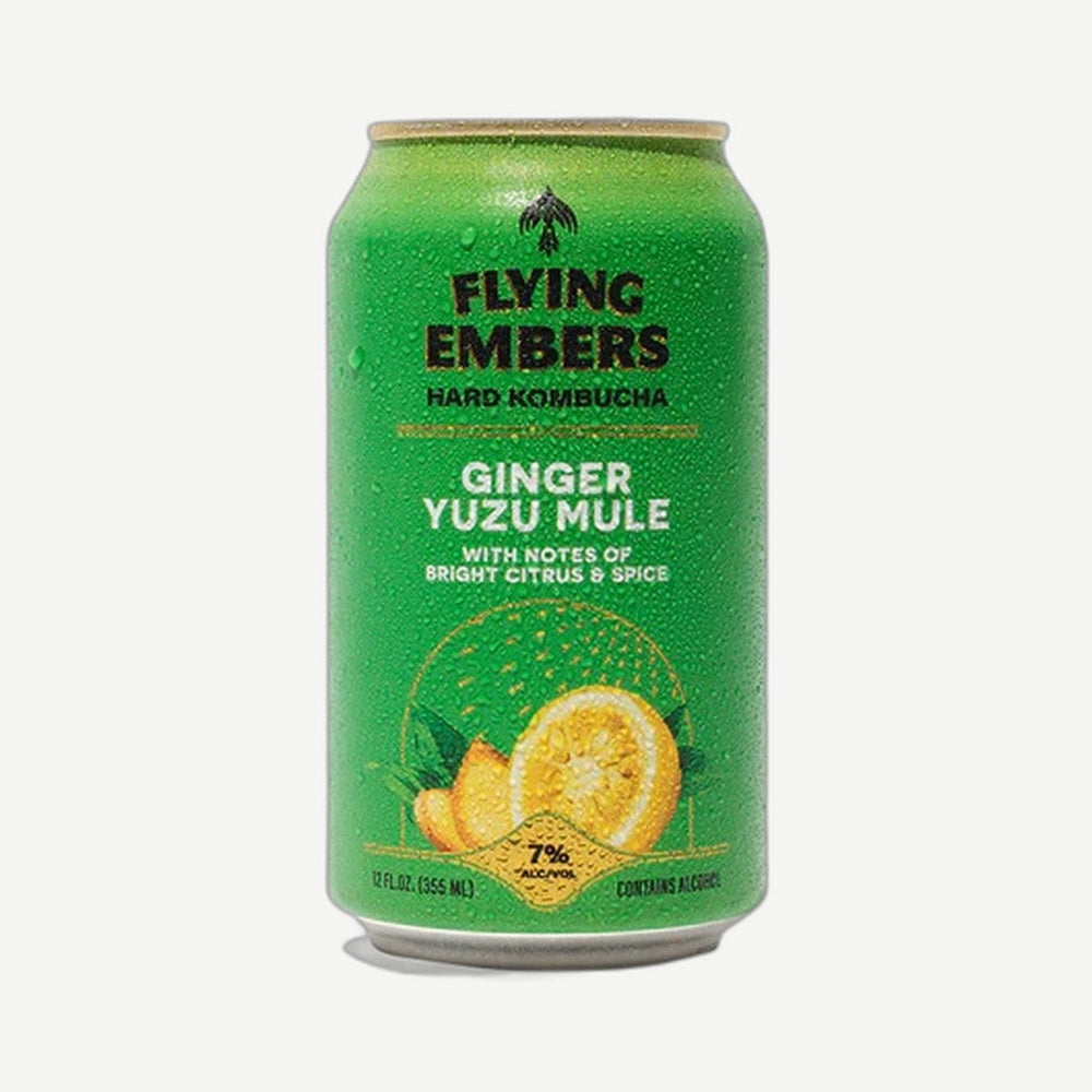 Flying Embers Ginger Yuzu 6pk Hard Kombucha